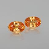 6mmx4mm Spessartite Garnet 1.5ct Oval Facet in Orange