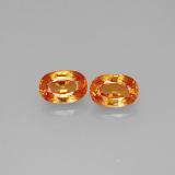 1.5 carat Orange Oval Facet Spessartite Garnet 6x4