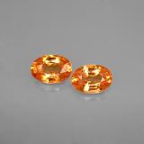 6x4 Spessartite Garnet 1.5ct Oval Facet in Orange