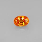0.8 carat Mandarin Orange Oval Facet Spessartite Garnet 6mmx4mm