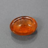 9.5mm x 7.5mm Spessartite Garnet 3ct Oval Cabochon in Mandarin Orange