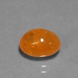 9.5x7.5 Spessartite Garnet 4ct Oval Cabochon in Mandarin Orange