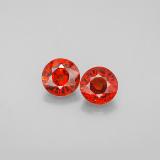 5.5 mm Round Facet Spessartite Garnet 2ct