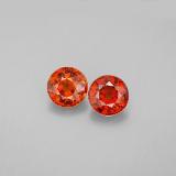 2 ct VVS-VS Round Facet Spessartite Garnet 5.5 mm