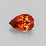 1 carat Red Orange Pear Facet Spessartite Garnet 7.5mmx5.5mm