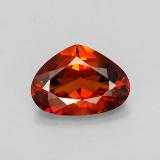 2 carat Orange Red Pear Facet Spessartite Garnet 9.5mm x 6.5