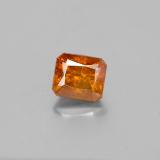 5.5mmx5mm Sphalerite 1ct Octagon / Scissor Cut in Reddish Orange
