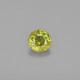5 mm Round Facet Sphene 0.5ct