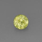 0.4 carat Yellowish Green Round Facet Sphene 4.5mm