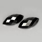 10 carat Black Marquise Checkerboard Spinel 16x8mm