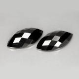16x8 Spinel 11ct Marquise Checkerboard in Black