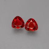 5mm x 5 Spinel 1ct Trillion Facet in Red