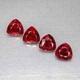 2 carat Red Trillion Facet Spinel 5mm x 5