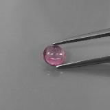 5.5 mm Spinel 0.8ct Round Cabochon in Purplish Pink