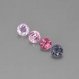 2.5 carat Multicolor Round Facet Spinel 5 mm