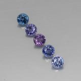 4mm Spinel 2ct Round Facet in Multicolor