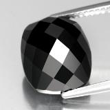 Click for Details 12x10 Spinel 8ct Cushion Rose Cut in Black