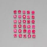 2.5 mm Spinel 2.5ct Diamond-Cut in Pink Red