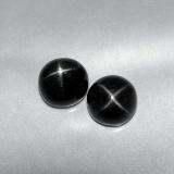 4 ct Opaque Round Cabochon Star Diopside 7 mm