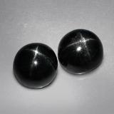 4 ct Opaque Round Cabochon Star Diopside 7 mm