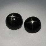 4 ct Opaque Round Cabochon Star Diopside 7 mm