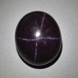 67 carat Black Red Oval Cabochon Star Garnet 22mm x 18.5