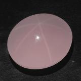 28mmx24mm Star Rose Quartz 83ct Oval Cabochon in Pink