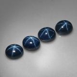 2.5 ct Opaque Oval Cabochon Star Sapphire 5mmx4mm