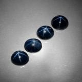 3 carat Blue Oval Cabochon Star Sapphire 5mm x 4