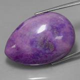 74 ct Opaque Pear Cabochon Sugilite 36x25mm