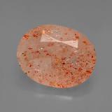 11.5x9mm Sunstone 3ct Oval Facet in Orange