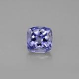 6.5mmx6.5mm Tanzanite 1.5ct Cushion Cut in Violet Blue