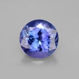 5 ct VVS Round Facet Tanzanite 10.5mm