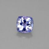 6x6mm Tanzanite 1ct Cushion Cut in Violet Blue