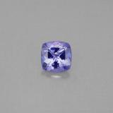 6mm x 6 Tanzanite 1ct Cushion Cut in Violet Blue