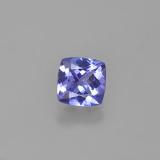0.9 ct VVS Cushion Cut Tanzanite 6x6mm