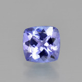 0.9 ct VVS Cushion Cut Tanzanite 6mm x 6mm