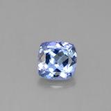 6mmx6mm Tanzanite 1ct Cushion Cut in Violet Blue
