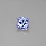 6mm x 6mm Tanzanite 1ct Cushion Cut in Violet Blue