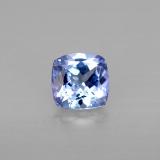 1 carat Violet Blue Cushion Cut Tanzanite 6mm x 6
