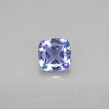 1 carat Violet Blue Cushion Cut Tanzanite 6x6