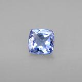 6mm x 6 Tanzanite 1ct Cushion Cut in Violet Blue