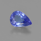 0.9 carat Bluish Violet Pear Facet Tanzanite 8x5.5mm