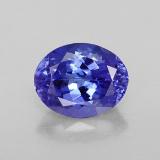2.5 carat Violet Blue Oval Facet Tanzanite 9.5mm x 7.5