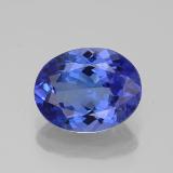 10x8 Tanzanite 3ct Oval Facet in Violet Blue