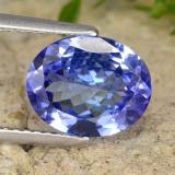 2.5 ct VVS-VS Oval Facet Tanzanite 10mm x 8mm