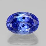 2.5 ct VVS-VS Oval Facet Tanzanite 10x7mm