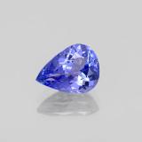 1.5 carat Violet Blue Pear Facet Tanzanite 8.5x6.5
