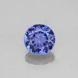 6.5 mm Tanzanite 1ct Round Facet in Violet Blue
