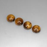 9 ct Opaque Round Cabochon Tiger's Eye 8mm